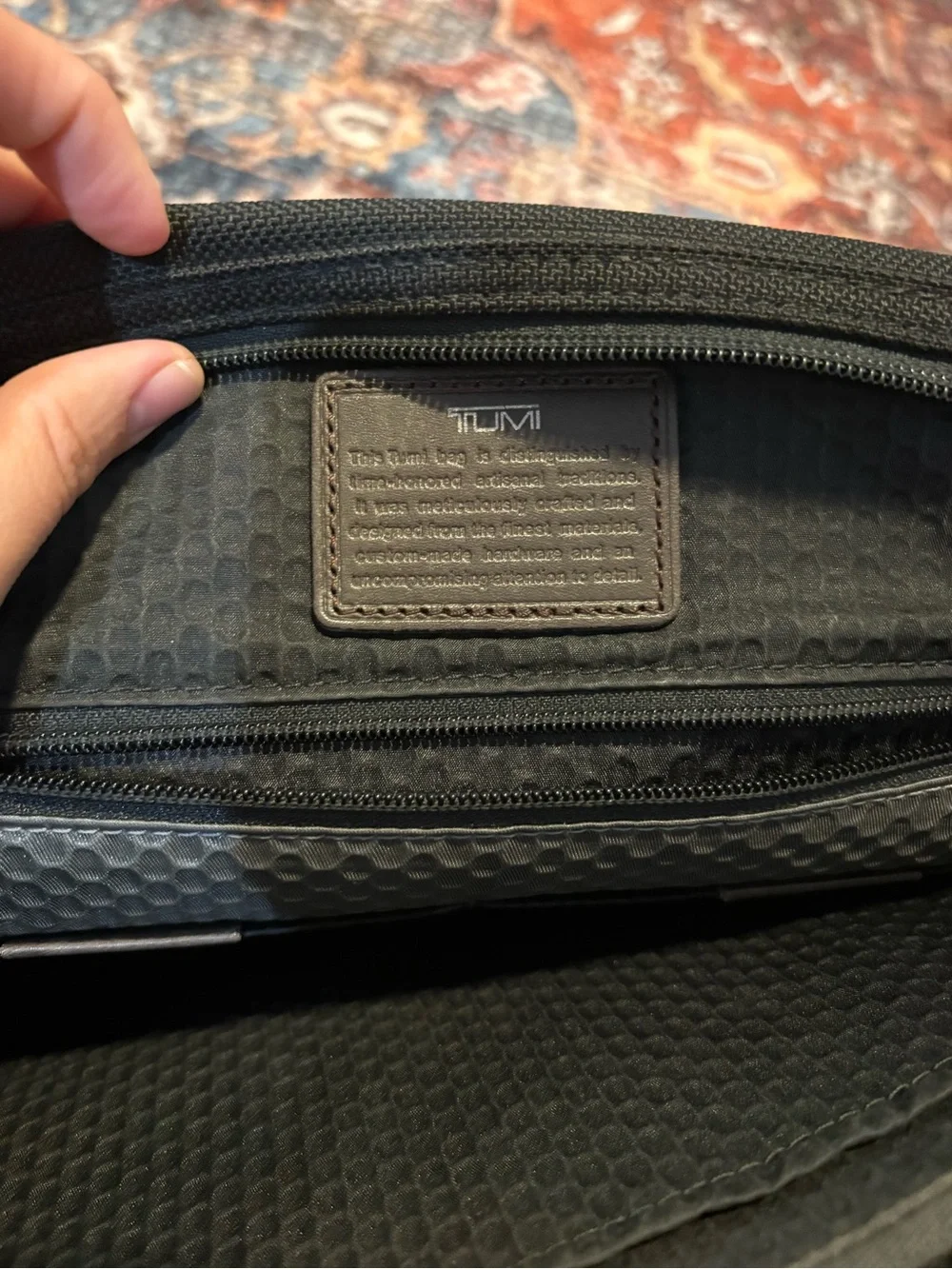 TUMI ALPHA BRAVO BLACK Black Men's Multi-Pocket Messenger Bag